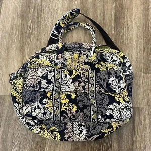 Vera Bradley Black/Yellow Duffel Bag